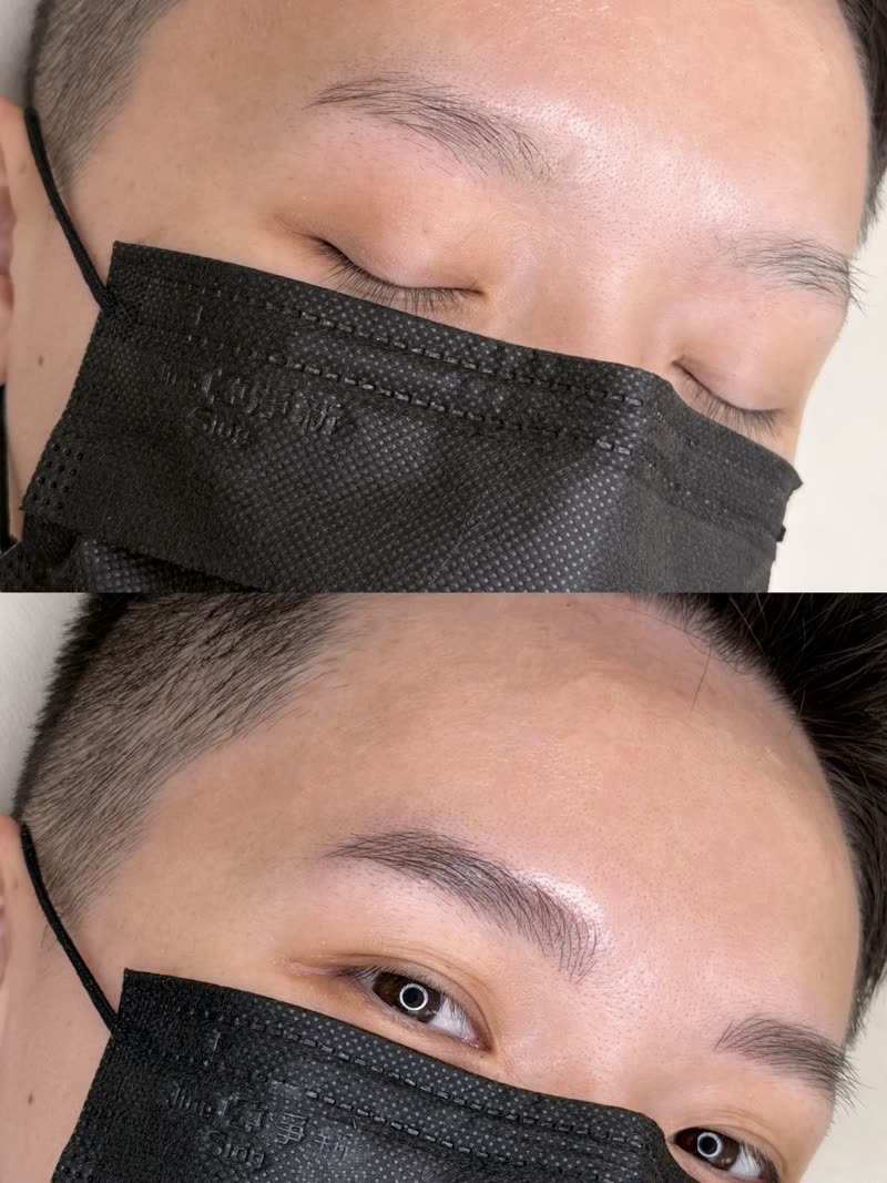 線條飄眉案例